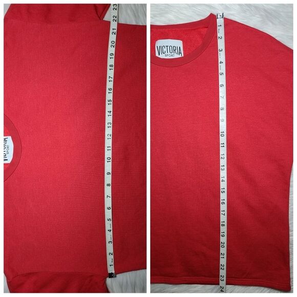 Victoria's Secret Sport|Red Logo Crewneck Long Sleeve Sweatshirt, SMALL - Picture 7 of 9
